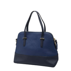 ケイトスペード ロゴ ハンドバッグ ショルダーバッグ 2WAY PXRU4471 ネイビー ブラック レザー レディース Kate Spade 【中古】