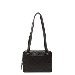 シャネル マトラッセ ワンショルダーバッグ ブラック ラムスキン レディース CHANEL 【中古】