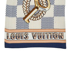 ルイ ヴィトン バンドー ダミエ インフィニティ スカーフ M77696 ホワイト マルチカラー レディース LOUIS VUITTON 【中古】