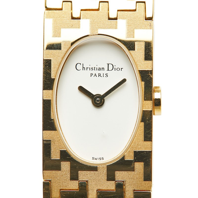ディオール ミスディオール 腕時計 D70-150 クオーツ ホワイト文字盤 ステンレススチール レディース Dior 【中古】