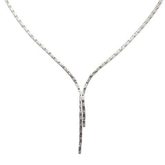K18WG ホワイトゴールド ダイヤ1.00ct ネックレス レディース 【中古】