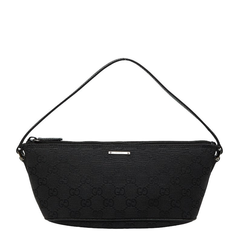 グッチ GGキャンバス アクセサリーポーチ ハンドバッグ 07198 ブラック キャンバス レディース GUCCI 【中古】