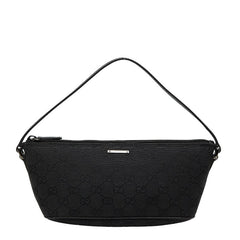 グッチ GGキャンバス アクセサリーポーチ ハンドバッグ 07198 ブラック キャンバス レディース GUCCI 【中古】
