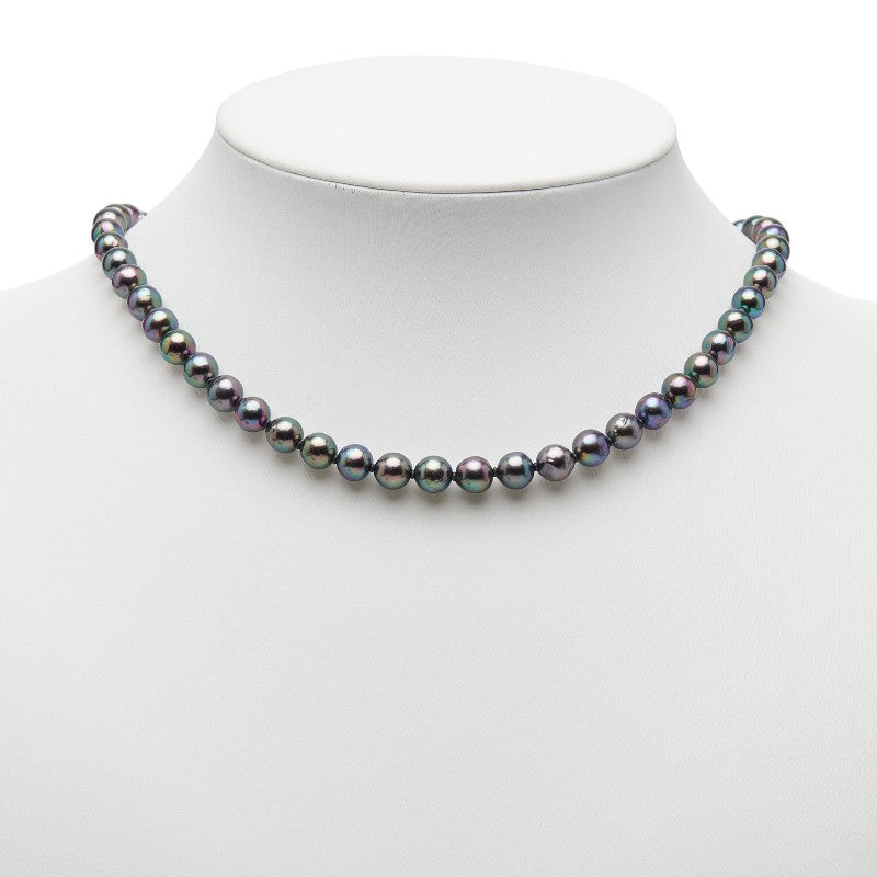 SV925 シルバー アコヤパール7～7.5mm パールネックレス レディース 【中古】