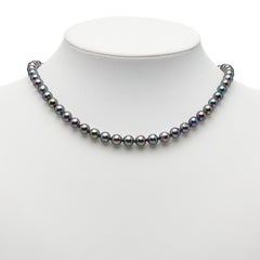 SV925 シルバー アコヤパール7～7.5mm パールネックレス レディース 【中古】