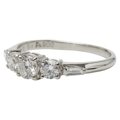 Pt900 プラチナ ダイヤ0.61ct リング 指輪 レディース 9.5号 【中古】