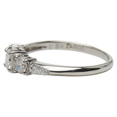 Pt900 プラチナ ダイヤ0.61ct リング 指輪 レディース 9.5号 【中古】