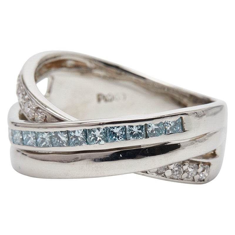 Pt900 プラチナ ダイヤ0.38ct ダイヤ0.15ct リング 指輪 レディース 11号 【中古】