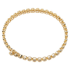 K18YG イエローゴールド ダイヤ2.00ct テニスブレスレット ブレスレット レディース 【中古】