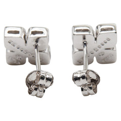 K9 ホワイトゴールド エメラルド0.04ct ダイヤ0.12ct スタッドピアス レディース 【中古】