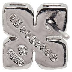 K9 ホワイトゴールド エメラルド0.04ct ダイヤ0.12ct スタッドピアス レディース 【中古】