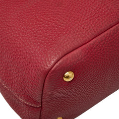 プラダ トートバッグ ショルダーバッグ 2WAY レッド レザー レディース PRADA 【中古】
