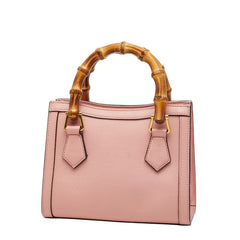 グッチ バンブー ダイアナ ハンドバッグ ショルダーバッグ 2WAY 655661 ピンク レザー レディース GUCCI 【中古】