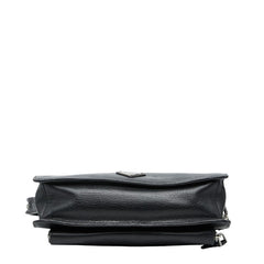 プラダ 三角ロゴプレート クラッチバッグ セカンドバッグ VR0051 ブラック レザー レディース PRADA 【中古】