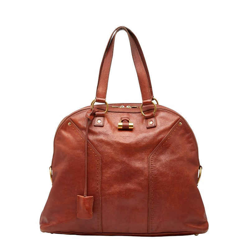 サンローラン ミューズ ハンドバッグ 153959 ブラウン レザー レディース SAINT LAURENT 【中古】