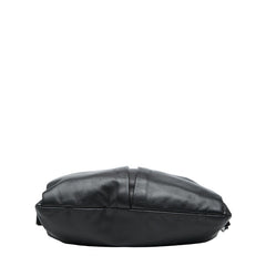 プラダ ロゴ 斜め掛け ショルダーバッグ VA0802 ブラック レザー レディース PRADA 【中古】