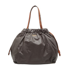 プラダ トートバッグ ショルダーバッグ ブラウン レザー レディース PRADA 【中古】