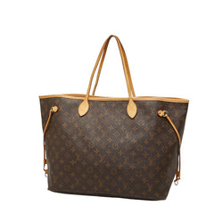 ルイ ヴィトン モノグラム ネヴァーフルGM トートバッグ ショルダーバッグ M40157 ブラウン PVC レザー レディース LOUIS VUITTON 【中古】