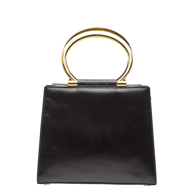 セリーヌ ハンドバッグ ブラック レザー レディース CELINE 【中古】