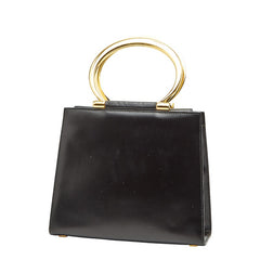 セリーヌ ハンドバッグ ブラック レザー レディース CELINE 【中古】