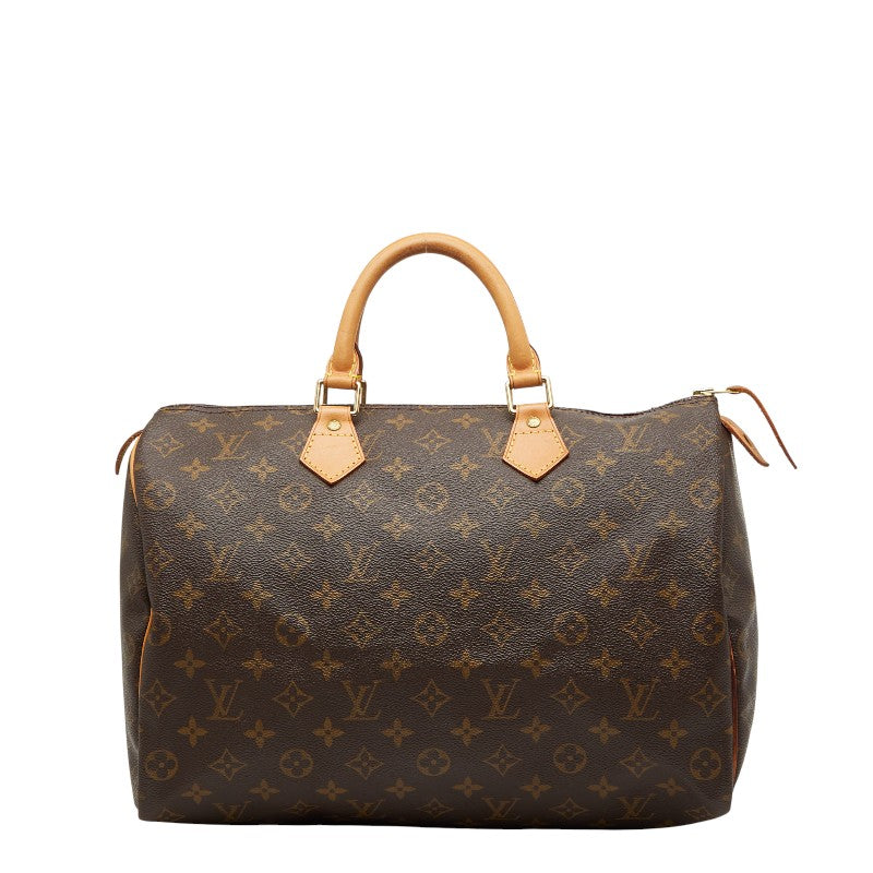 ルイ ヴィトン モノグラム スピーディ35 ハンドバッグ ボストンバッグ M41524 ブラウン PVC レザー レディース LOUIS VUITTON 【中古】