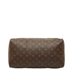 ルイ ヴィトン モノグラム スピーディ35 ハンドバッグ ボストンバッグ M41524 ブラウン PVC レザー レディース LOUIS VUITTON 【中古】