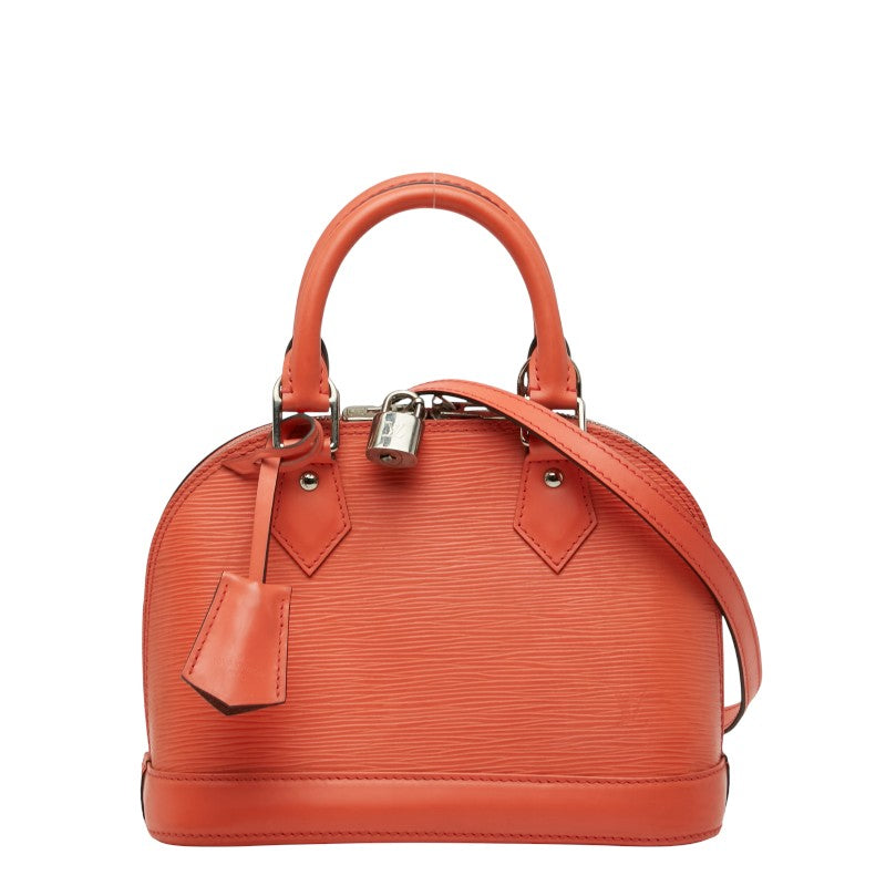 ルイ ヴィトン エピ アルマBB ハンドバッグ ショルダーバッグ 2WAY ピンク系 オレンジ系 レザー レディース LOUIS VUITTON 【中古】