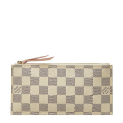 ルイ ヴィトン ダミエ アズール ポシェット フェリシー 付属 ポーチ ホワイト PVC レザー レディース LOUIS VUITTON 【中古】