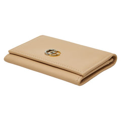 グッチ ダブルG カードケース 790067 ベージュ レザー レディース GUCCI 【中古】
