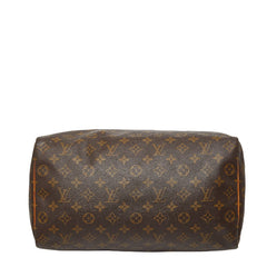 ルイ ヴィトン モノグラム スピーディ35 ハンドバッグ ボストンバッグ M41524 ブラウン PVC レザー レディース LOUIS VUITTON 【中古】