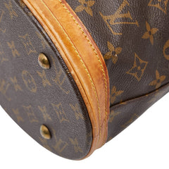 ルイ ヴィトン モノグラム プチ バケットPM トートバッグ ショルダーバッグ M42238 ブラウン PVC レザー レディース LOUIS VUITTON 【中古】