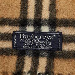 バーバリー ノバチェック マフラー ベージュ マルチカラー 100%カシミヤ レディース BURBERRY 【中古】