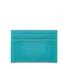 ティファニー カードケース パスケース ティファニーブルー レザー レディース TIFFANY&Co. 【中古】