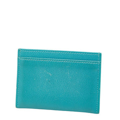 ティファニー カードケース パスケース ティファニーブルー レザー レディース TIFFANY&Co. 【中古】
