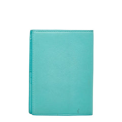 ティファニー バイカラー パスポートケース ティファニーブルー ホワイト レザー レディース TIFFANY&Co. 【中古】