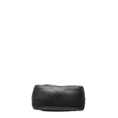 シャネル ココマーク タッセル ショルダーバッグ ブラック ラムスキン レディース CHANEL 【中古】