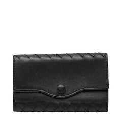 ボッテガヴェネタ イントレチャート キーケース ブラック レザー レディース BOTTEGAVENETA 【中古】