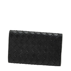 ボッテガヴェネタ イントレチャート キーケース ブラック レザー レディース BOTTEGAVENETA 【中古】