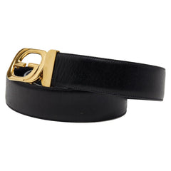 グッチ ベルト ブラック レザー レディース GUCCI 【中古】