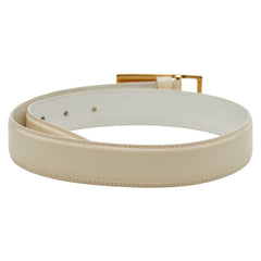 グッチ ベルト サイズ：65 26 036 1406 1284 ホワイト レザー レディース GUCCI 【中古】