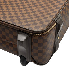 ルイ ヴィトン ダミエ ぺガス 55 キャリーバッグ スーツケース N23294 ブラウン PVC レザー メンズ LOUIS VUITTON 【中古】