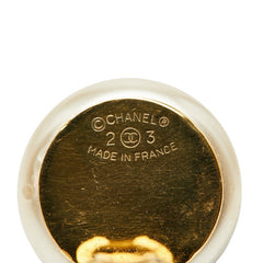 シャネル ココマーク イヤリング ゴールド メッキ フェイクパール レディース CHANEL 【中古】