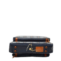バーバリー ノバチェック シャドーホース ガーメントバッグ ネイビー マルチカラー PVC レザー レディース BURBERRY 【中古】