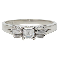 タサキ Pt900 プラチナ ダイヤ0.23ct ダイヤ0.20ct リング 指輪 レディース TASAKI 10号 【中古】