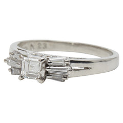 タサキ Pt900 プラチナ ダイヤ0.23ct ダイヤ0.20ct リング 指輪 レディース TASAKI 10号 【中古】