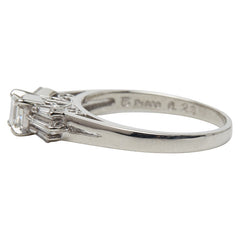タサキ Pt900 プラチナ ダイヤ0.23ct ダイヤ0.20ct リング 指輪 レディース TASAKI 10号 【中古】