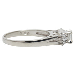 タサキ Pt900 プラチナ ダイヤ0.23ct ダイヤ0.20ct リング 指輪 レディース TASAKI 10号 【中古】