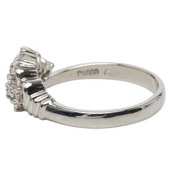 Pt900 プラチナ ダイヤ0.30ct リング 指輪 レディース 11.5号 【中古】