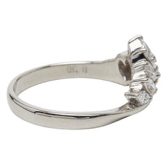 Pt900 プラチナ ダイヤ0.30ct リング 指輪 レディース 11.5号 【中古】