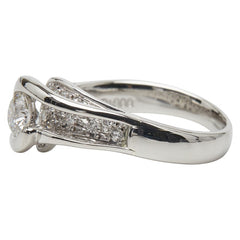 Pt900 プラチナ ダイヤ0.505ct ダイヤ0.32ct リング 指輪 レディース 13.5号 【中古】